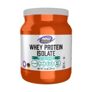 NOW Foods Sports Whey Protein Isolate Unflavored – 1.2 lbs (544 g)