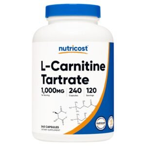 Nutricost L-Carnitine Tartrate, 240 Capsules