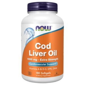 NOW Foods Cod Liver Oil 1000 mg – 180 Softgels