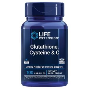 Life Extension Glutathione Cysteine & C – 100 Capsules