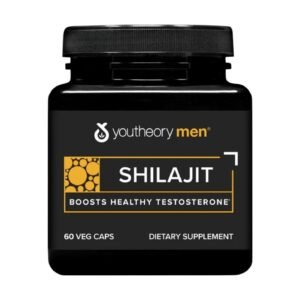 Youtheory Men Shilajit – 60 Veg Caps (250 mg per Capsule)