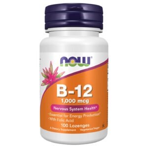 NOW Foods B-12 1,000 mcg – 100 Lozenges