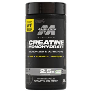 MuscleTech Platinum 100% Creatine – 100 Veggie Capsules