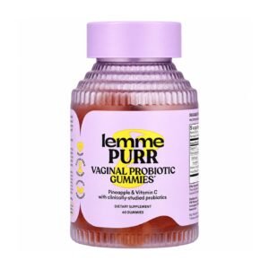 Lemme Purr Vaginal Probiotic Gummies Pineapple – 60 Gummies