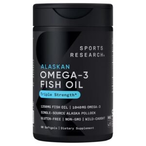 Sports Research Alaskan Omega-3 Fish Oil – 90 Softgels
