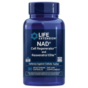 Life Extension NAD+ Cell Regenerator and Resveratrol Elite – 30 Veggie Caps