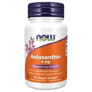 NOW Foods Astaxanthin 4 mg – 60 Veggie Softgels