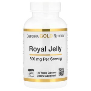 California Gold Nutrition Royal Jelly 500 mg – 120 Veggie Capsules