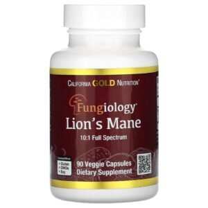California Gold Nutrition Organic Lion's Mane – 90 PlantCaps