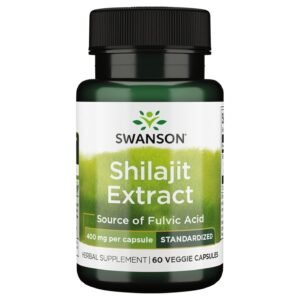 Swanson Shilajit Extract 400 mg – 60 Veggie Capsules