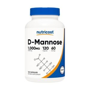 Nutricost D-Mannose 500 mg – 120 Capsules