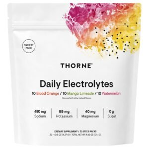 Thorne Daily Electrolytes Variety Pack – 30 Stick Packs