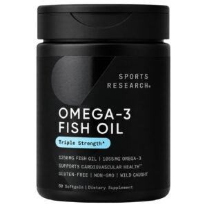 Sports Research Omega-3 Fish Oil – 60 Softgels