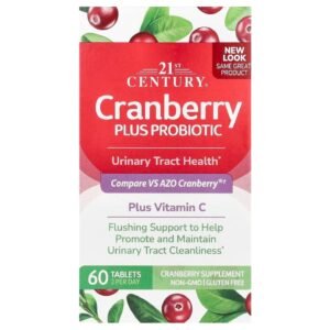 21st Century Cranberry Plus Probiotic – 60 Tablets