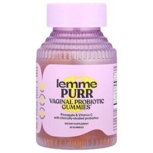 Lemme Purr Vaginal Probiotic Gummies Pineapple – 60 Gummies