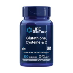 Life Extension Glutathione Cysteine & C – 100 Capsules
