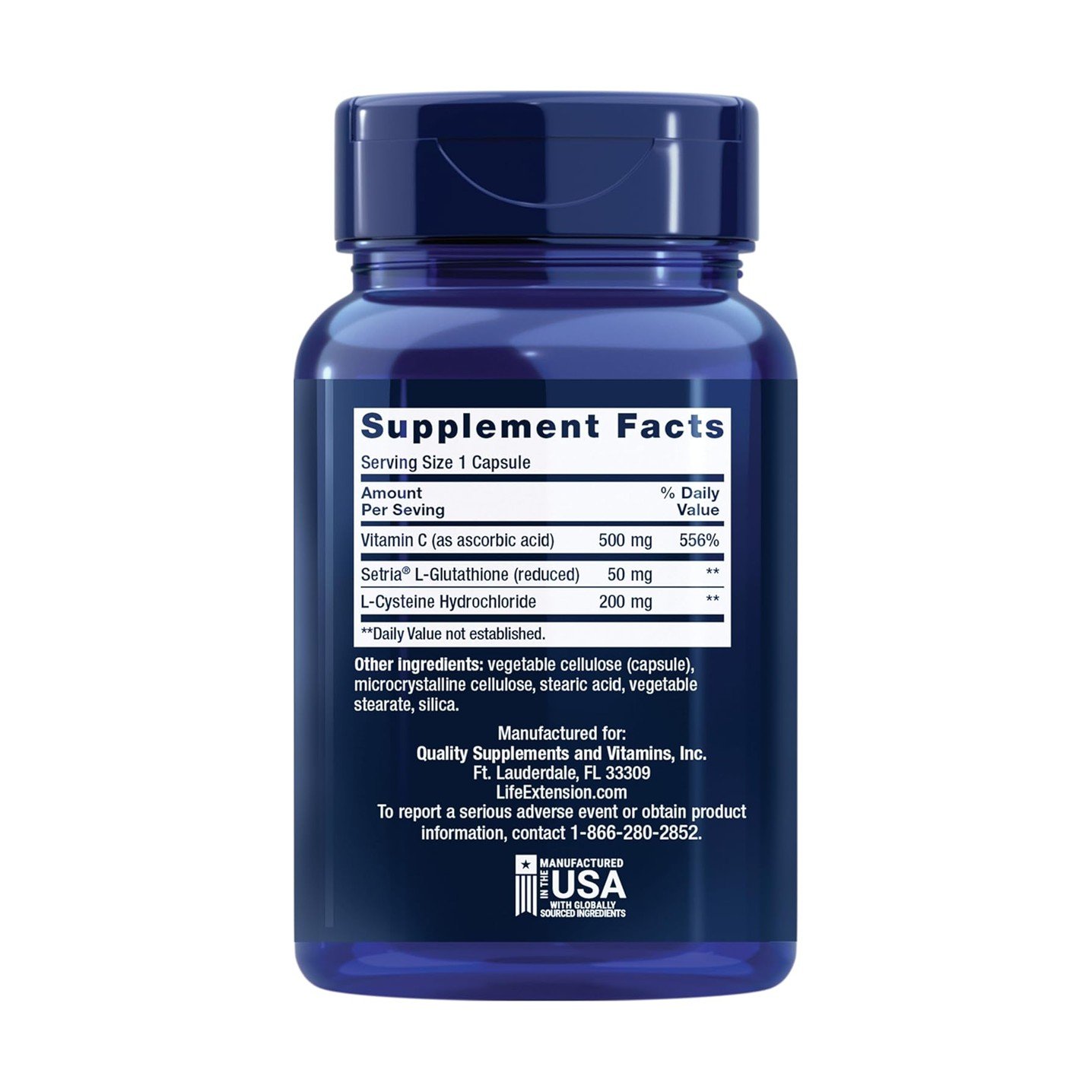 Life Extension Glutathione Cysteine & C – 100 Capsules - Image 2