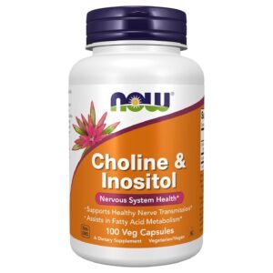 NOW Foods Choline & Inositol – 100 Veg Capsules