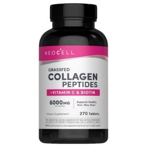NeoCell Grassfed Collagen Peptides + Vitamin C & Biotin – 270 Tablets