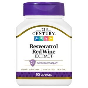 21st Century Resveratrol Red Wine Extract – 90 Capsules