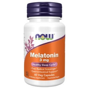 NOW Foods Melatonin 3 mg – 60 Veg Capsules