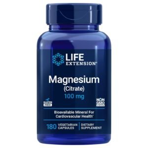 Life Extension Magnesium Citrate 100 mg – 100 Vegetarian Capsules