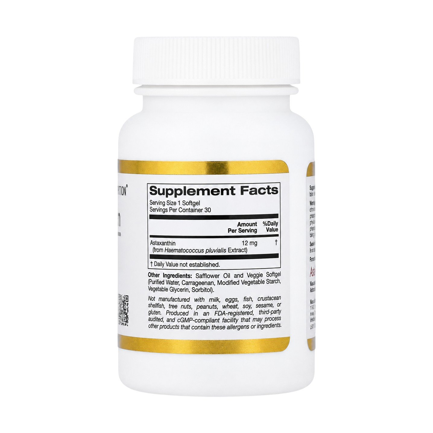 California Gold Nutrition Astaxanthin Astalif 12 mg – 30 Veggie Softgels - Image 2