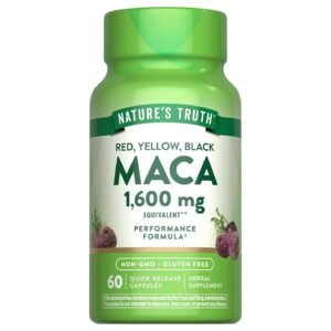 Nature’s Truth Red, Yellow & Black Maca 1600 mg – 60 Quick Release Capsules