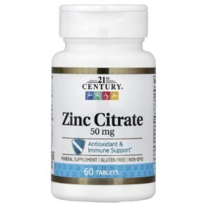 21st Century Zinc Citrate 50 mg – 60 Tablets