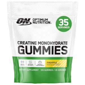 Optimum Nutrition Creatine Monohydrate Gummies Pineapple – 105 Gummies