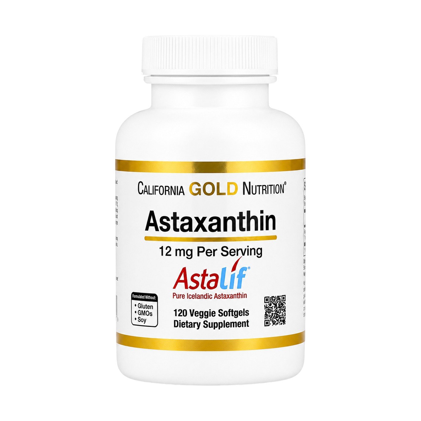 California Gold Nutrition Astaxanthin Astalif 12 mg – 120 Veggie Softgels