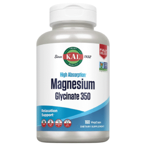 KAL High Absorption Magnesium Glycinate 350 – 160 VegCaps