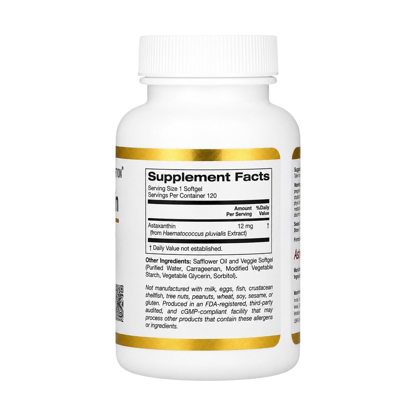 California Gold Nutrition Astaxanthin Astalif 12 mg – 120 Veggie Softgels - Image 2