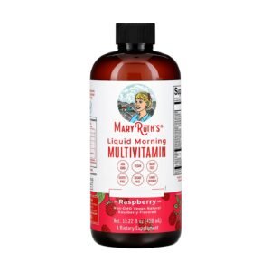 MaryRuth's Liquid Morning Multivitamin Raspberry – 15.22 fl oz (450 ml)