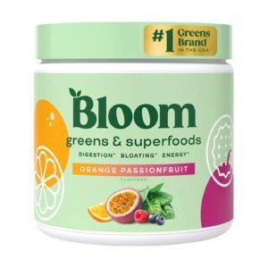 Bloom Greens & Superfoods Orange Passionfruit – 6.45 oz (183.6 g)