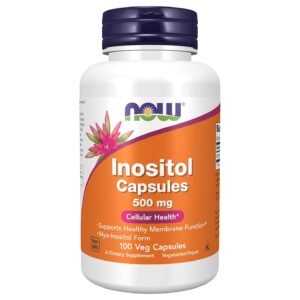NOW Foods Inositol Capsules 500 mg – 100 Veg Capsules